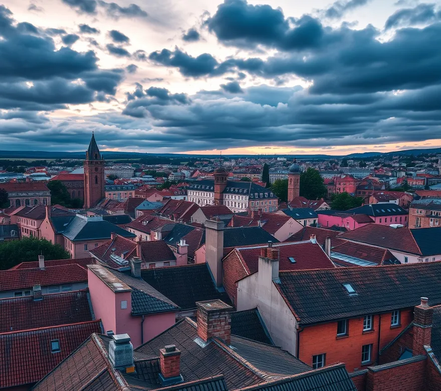 Toits de Montpellier dans l’Hérault